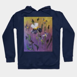 Wild Irises painting Hoodie